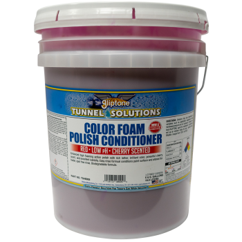 COLOR FOAM POLISH, LOW pH - RED 100 % BIODEGRADABLE 5 gallon
