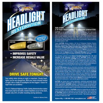 Brochures-Headlight Restoration Service 250/pk