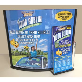 Odor Elimination Service premium convex literature holder 