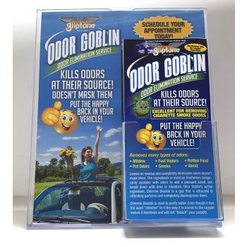 Odor Elimination Service countertop literature holder clear economy