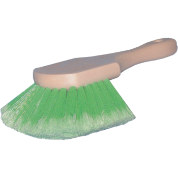 Short handle brush for tires, rims & wheel wells