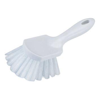 Carpet/Upholstery Brush - Short Handle Brush White plastic